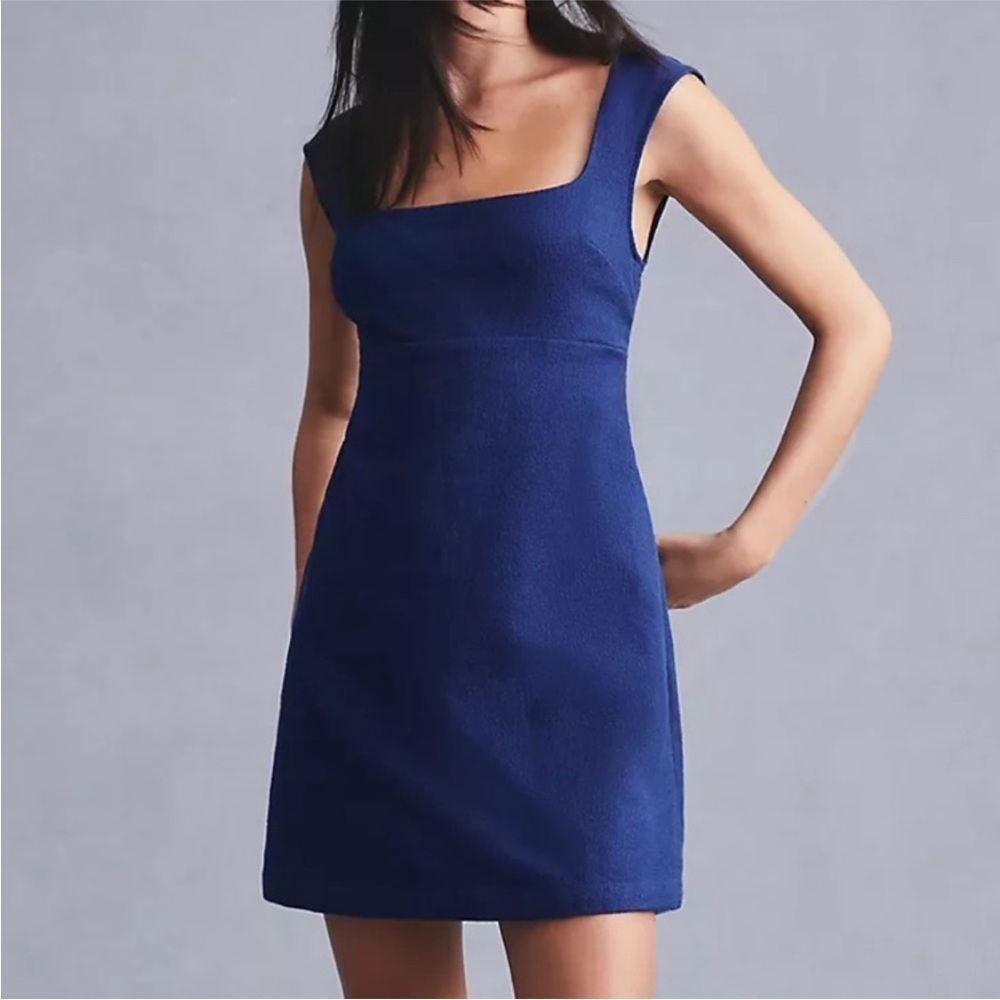 ✨ NWT Anthropologie Maeve Mini Shift Navy Dress - Size 6 ✨